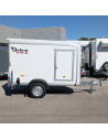 FOURGON ROADSTER 255 - 255x125x155 - 750 KG NON FREINE - COMPOSITE - BLANC + P. LATERALE (Debon)