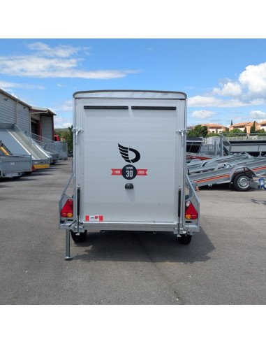 FOURGON ROADSTER 255 - 255x125x155 - 1300 KG - COMPOSITE - BLANC + P. LATERALE (Debon)