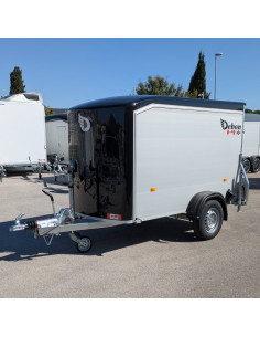 FOURGON ROADSTER 255 - 255x125x155 - 1300 KG - ALUMINIUM - NOIR + P. LATERALE (Debon)