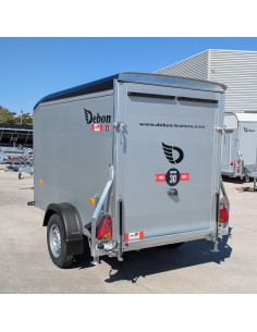 FOURGON ROADSTER 255 - 255x125x155 - 1300 KG - ALUMINIUM - NOIR + P. LATERALE (Debon) 2