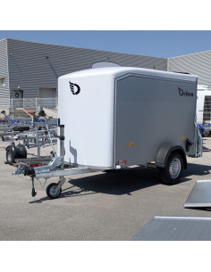 FOURGON ROADSTER 255 - 255x125x155 - 1300 KG - ALUMINIUM - BLANC (Debon) 2