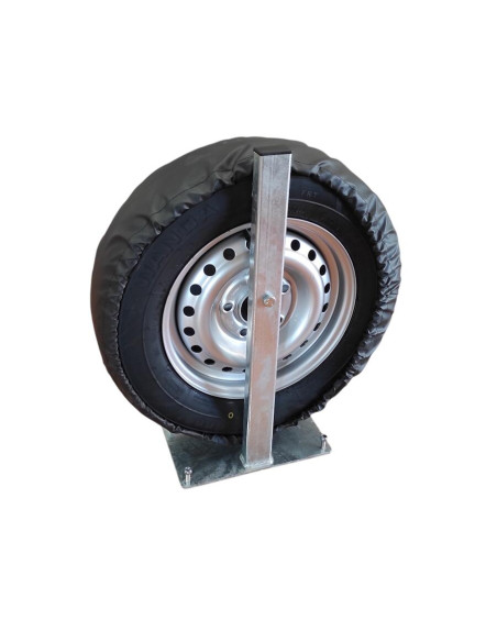 ROUE DE SECOURS 165/70x13 ET SUPPORT / C255 non freiné (Debon)