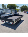 PLATEAU RIDELLE Black 406*204 3500 KG PTC 3 ESSIEUX LOG- RAMPES (Saris)