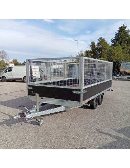 REHAUSSE GRILLAGEE H90  / BENNE K1 et PLATEAU  406 x 204 (Saris)