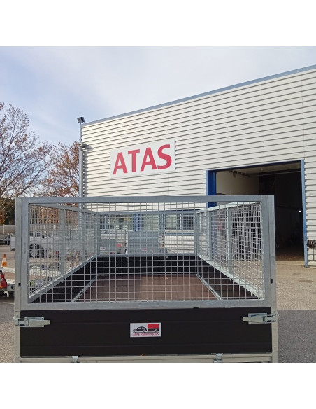 REHAUSSE GRILLAGEE H90  / BENNE K1 et PLATEAU  406 x 204 (Saris)