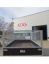 REHAUSSE GRILLAGEE H90  / BENNE K1 et PLATEAU  406 x 204 (Saris)
