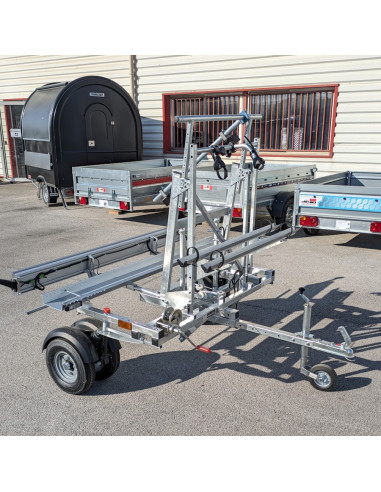 PORTE 2 VELOS Pour REMORQUE TRANSVERSALE CCT4 (Yo Remorques)