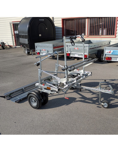 PORTE 2 VELOS Pour REMORQUE TRANSVERSALE CCT4 (Yo Remorques)