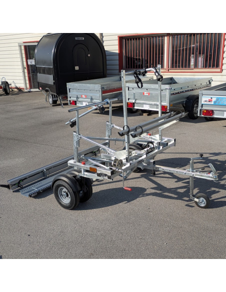 PORTE 2 VELOS Pour REMORQUE TRANSVERSALE CCT4 (Yo Remorques)
