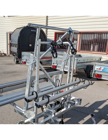 PORTE 2 VELOS Pour REMORQUE TRANSVERSALE CCT4 (Yo Remorques)