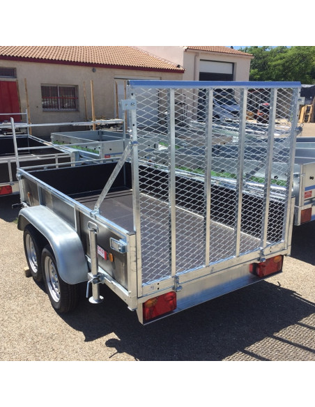 HAYON ARRIERE / PONT DE CHARGEMENT + 2 BEQUILLES - Hauteur 120 cm / 300 kg - ROBUST BOIS (Lider)