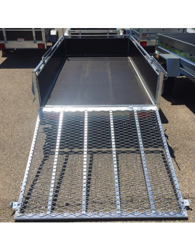 HAYON ARRIERE / PONT DE CHARGEMENT + 2 BEQUILLES - Hauteur 120 cm / 300 kg - ROBUST BOIS (Lider)