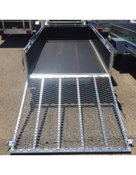 HAYON ARRIERE / PONT DE CHARGEMENT + 2 BEQUILLES - Hauteur 120 cm / 300 kg - ROBUST BOIS (Lider)