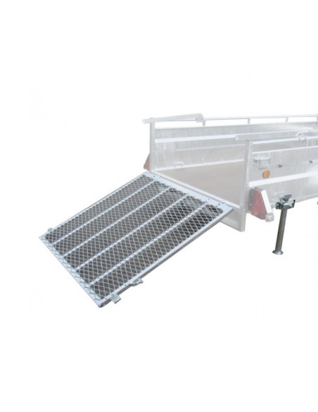 HAYON ARRIERE / PONT DE CHARGEMENT + 2 BEQUILLES - Hauteur 120 cm / 1000 kg - ROBUST 3 m (Lider)