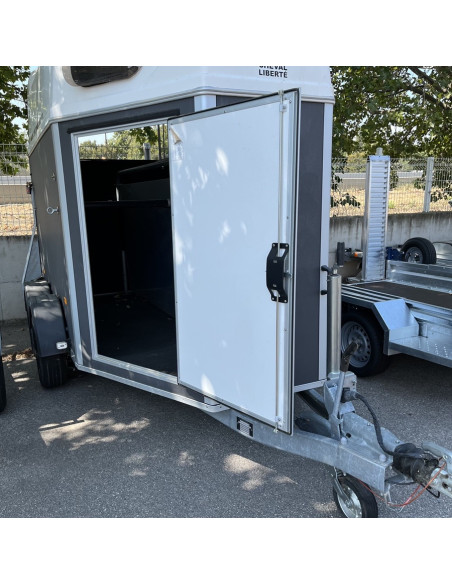 POIGNEE + SERRURE INOX COMPLETE pour PORTE de VAN L 1295mm (Cheval Liberte)