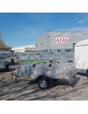 McALU CAPOT - 255x133x50 - COUVERCLE + BARRES de TOIT - 750 KG - MC255 (Saris)