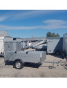 McALU CAPOT - 255x133x50 - COUVERCLE + BARRES de TOIT - 750 KG - MC255 (Saris)