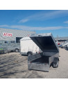 McALU CAPOT - 255x133x50 - COUVERCLE + BARRES de TOIT - 750 KG - MC255 (Saris)