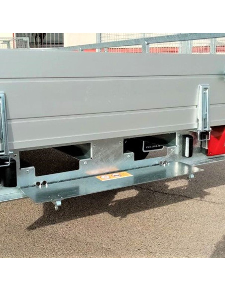 McALU PRO - 255x153x43 - 1500 KG PTC - LOGEMENT pour RAMPES - MP255 (Saris) Stock Uniquement