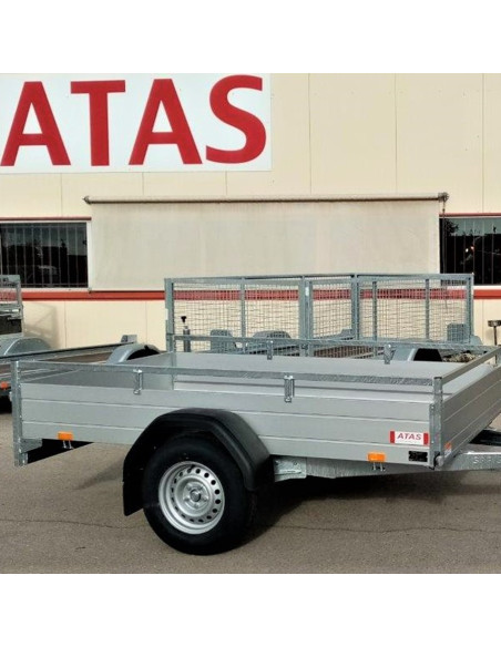 McALU PRO - 255x153x43 - 1500 KG PTC - LOGEMENT pour RAMPES - MP255 (Saris) Stock Uniquement