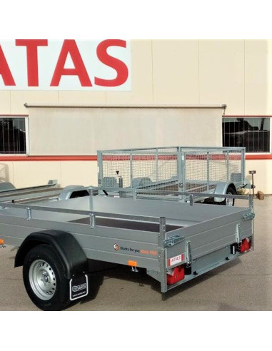 McALU PRO - 255x153x43 - 1500 KG PTC - LOGEMENT et RAMPES - MP255 (Saris)