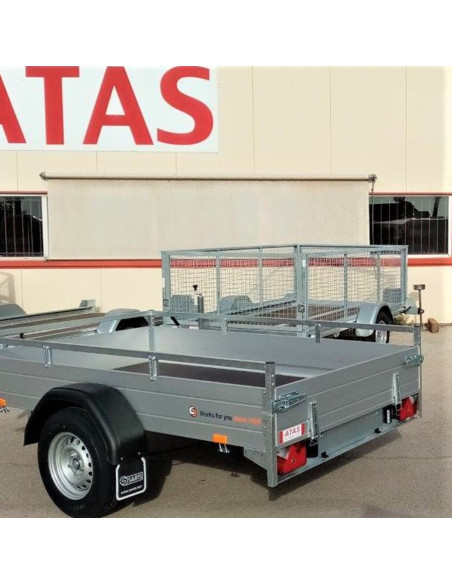 McALU PRO - 255x153x43 - 1500 KG PTC - LOGEMENT et RAMPES - MP255 (Saris)