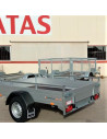 McALU PRO - 255x153x43 - 1500 KG PTC - LOGEMENT et RAMPES - MP255 (Saris)