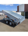 TRIBENNE 310*176 - 3000 KG PTC 2 ESSIEUX - ACIER HDS (Saris)
