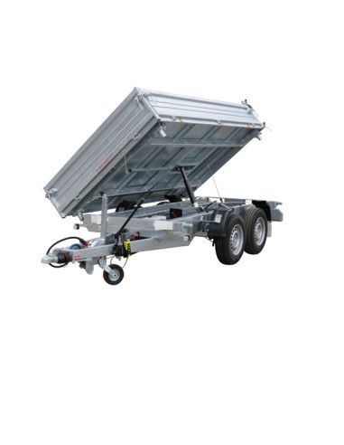 TRIBENNE 310*176 - 3500 KG PTC  2 ESSIEUX - ACIER  HDS 