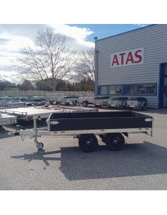 PLATEAU RIDELLE Black 276*150 2000 KG PTC 2 ESSIEUX (Saris)