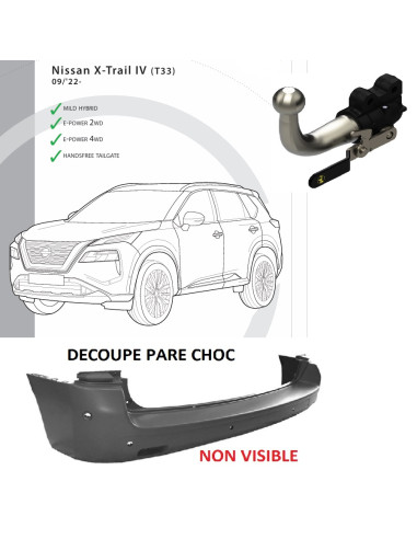 2728T36  ATTELAGE  NISSAN X-TRAIL IV  DE 09/22 - 