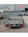 McALU PRO - 305x153x43 - 2000 KG PTC - 2 ESSIEUX - LOGEMENT pour RAMPES (Saris)