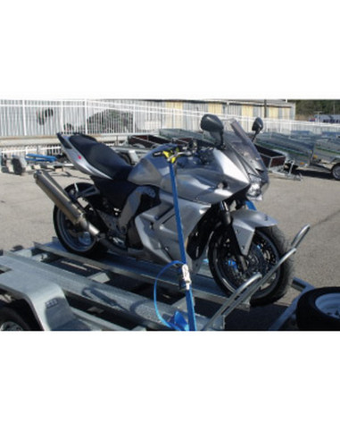 SANGLE D'ARRIMAGE - GUIDON MOTO - 2 CLIQUETS AVEC CROCHETS ET MANCHONS