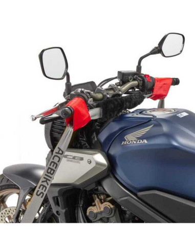 SANGLE D'ARRIMAGE - GUIDON MOTO - COMPLETE - BUCKLE UP (Acebikes)
