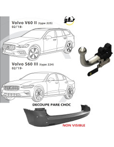 2302T38  ATTELAGE VOLVO V 60 II DE 02/18 -   