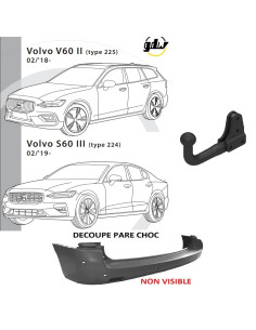 2302T48  ATTELAGE VOLVO V 60 II DE 02/18 -   