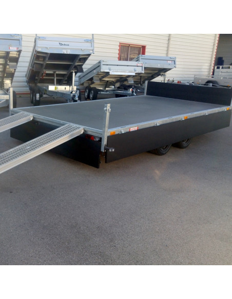 PLATEAU RIDELLES BLACK RAMPE PREMIUM INTEGREES 406*204 2700 KG PTC (Saris)