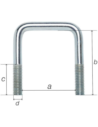 Bride acier - Dimensions a b c d 81 x 185 x 30...