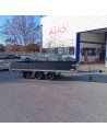 PLATEAU RIDELLE Black 406*204 3500 KG PTC TRIPLE ESSIEUX (Saris)