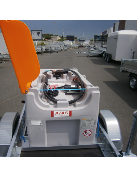 REMORQUE DISTRIBUTION DE GNR  430L PTC 750 KG MAIN D'ATTELAGE