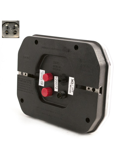 FEU A LED DROIT NOREP 520072 - 6 FONCTIONS (185x145x35) (Norep)