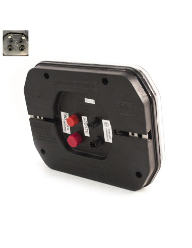 FEU A LED GAUCHE NOREP 520070 - 6 FONCTIONS (185x145x35) (Norep)