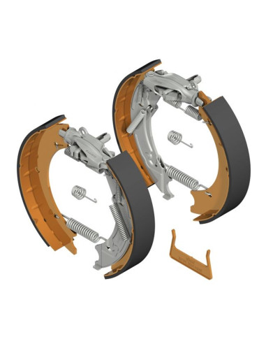 KIT MACHOIRES DE FREIN 250X40 TYPE 25-2025 A REAJUSTEMENT AUTOMATIQUE (Knott)