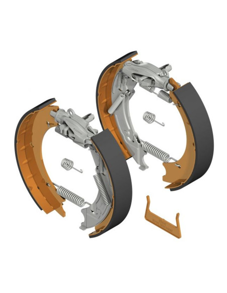 KIT MACHOIRES DE FREIN 250X40 TYPE 25-2025 A REAJUSTEMENT AUTOMATIQUE (Knott)