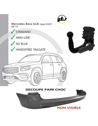 2432T60 ATTELAGE MERCEDES GLB DE 08/19 - 