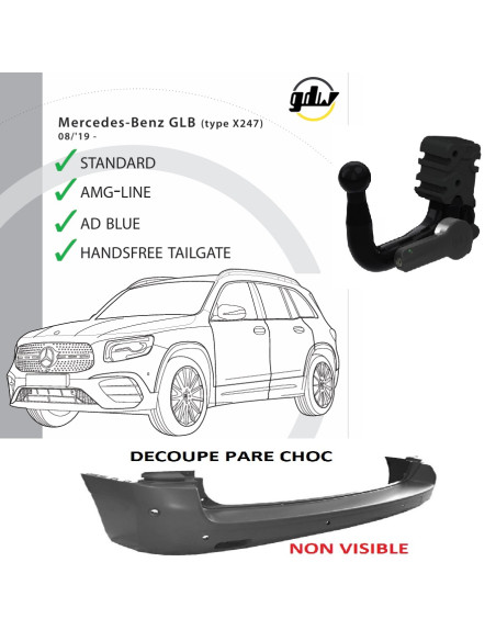2432T60 ATTELAGE MERCEDES GLB DE 08/19 - 