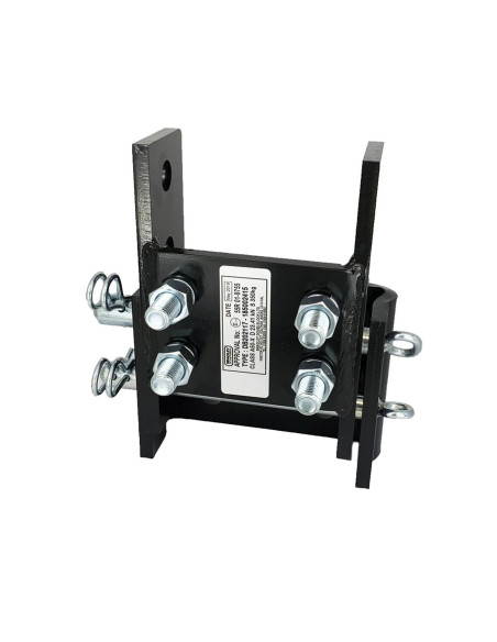 PLATINES SUPPORT DE BOULE ALKO - HAUTEUR REGLABLE 4 TROUS SUR 150MM (Bradley)