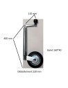 ROUE JOCKEY Ø 35 ROULETTE Ø 160