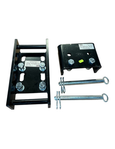 PLATINES SUPPORT DE BOULE ALKO - HAUTEUR REGLABLE 4 TROUS SUR 200MM (Bradley)
