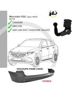 2533T60 ATTELAGE MERCEDES EQC (N293) de 06/20 - 